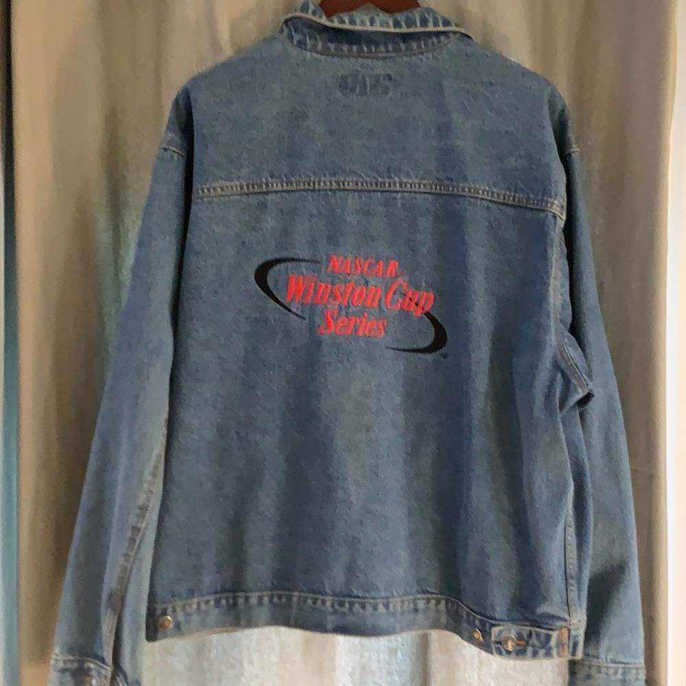 Vintage Winston cup denim collectible Jacket sz 2XL